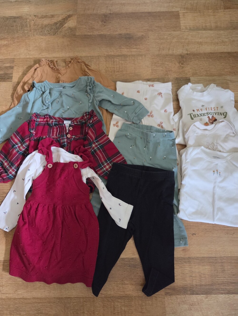 Carter's Fall And Holiday Set Lot - 11 Pieces - Thanksgiving Christmas